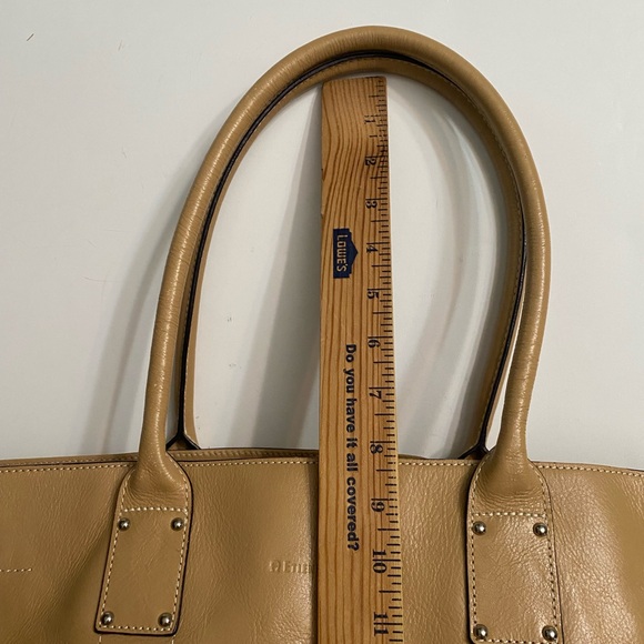 Etienne Aigner Large Handbag Tote, 100% Genuine Leather Beige Tan Rare edition - Picture 7 of 15
